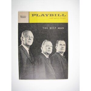 Playbill The Best Man Morosco Theatre Melvin Douglas Gore Vidal Lee Tracy